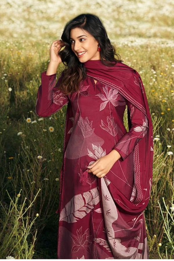 Mumtaz Ehsaas 2206 - Pure Muslin Digital Print With Designer Multi Embroidery Suit
