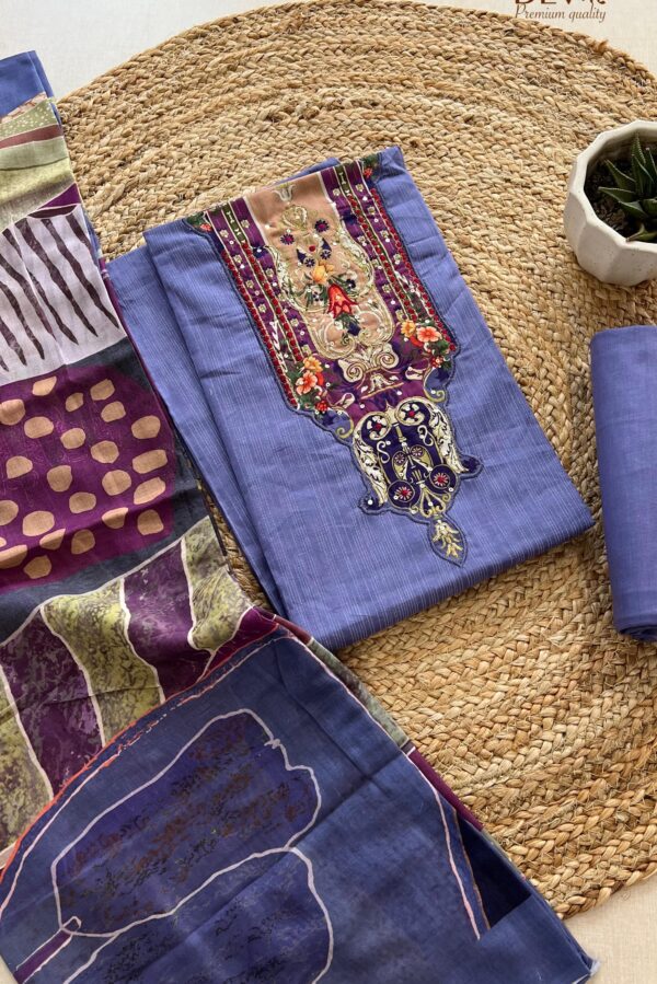 Ganga Tayah D- Premium Viscose Jacquard With Handwork Embroidery Suit