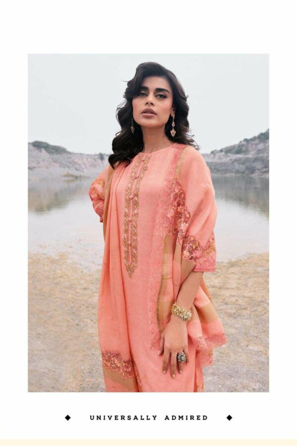 Varsha Symphony 01 - Cotton Linen Printed With Embroidery Suit