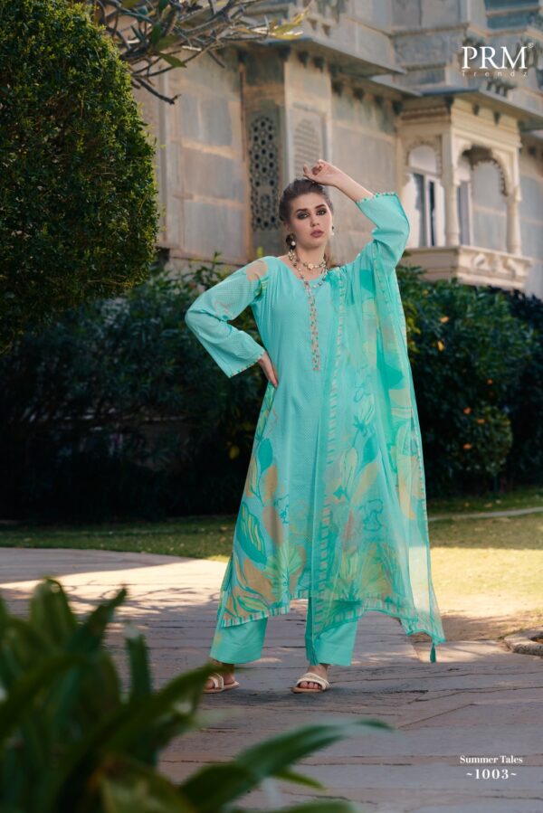 PRM Cover Story 1003 - Pure Lawn Cotton With Handwork Suit
