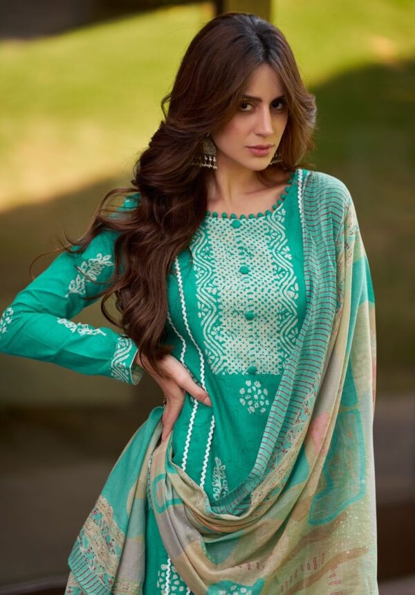 Mumtaz Samaa 11006 - Pure Lawn Cambric Digital Print With Schiffli & Embroidery Suit