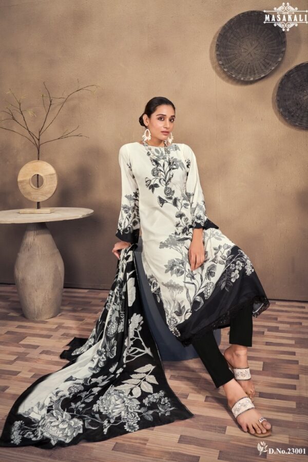 Masakali Aarzoo 23004 - Pure Muslin Silk Digital Print With Heavy Embroidery Work Suit