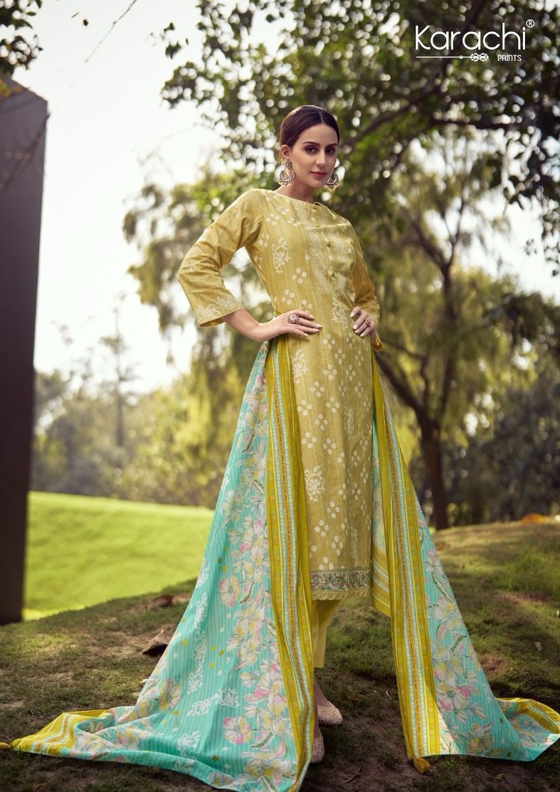 Kesar Kaabil 31006 - Pure Cambric Lawn Digitally Printed With Elegant Embroidery Suit