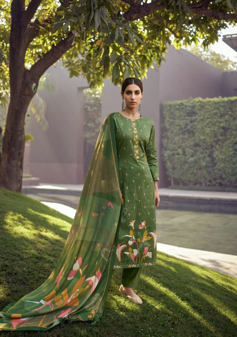 Kesar Kaira 33006 - Pure Lawn Cotton Digitally Printed With Elegant Embroidery Suit