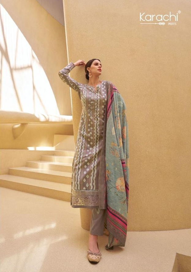 Kesar Amberlee 35008 - Pure Cambric Digitally Printed With Elegant Embroidery Work Suit