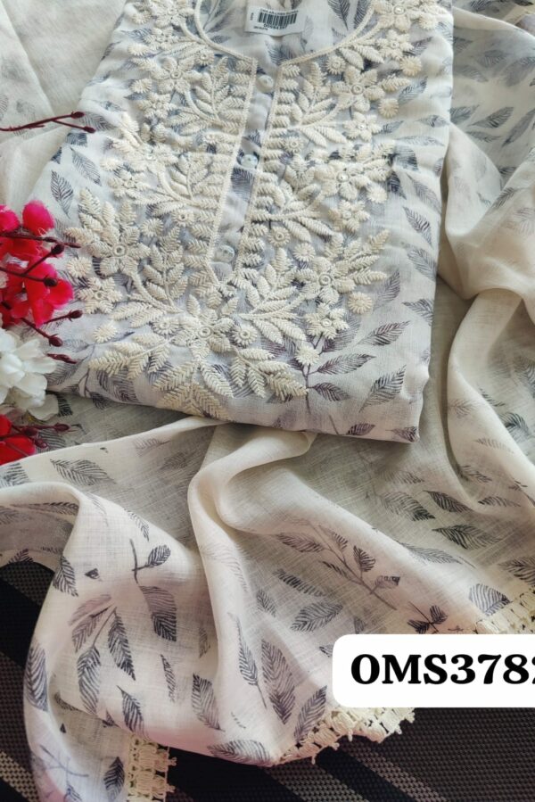 Beautiful Linen Kashmiri With Embroidery Suit