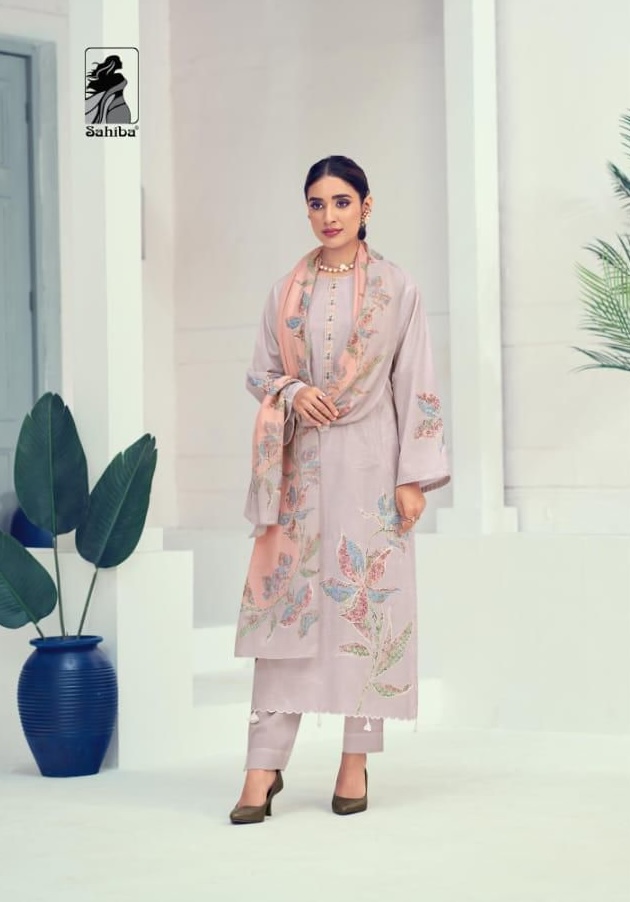 Sahiba Paradise 477 - Pure Cotton Lawn Digital Print With Embroidery Suit