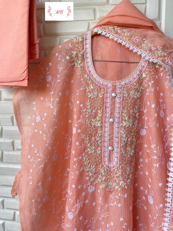 Kora Cotton With Resham Embroidery
