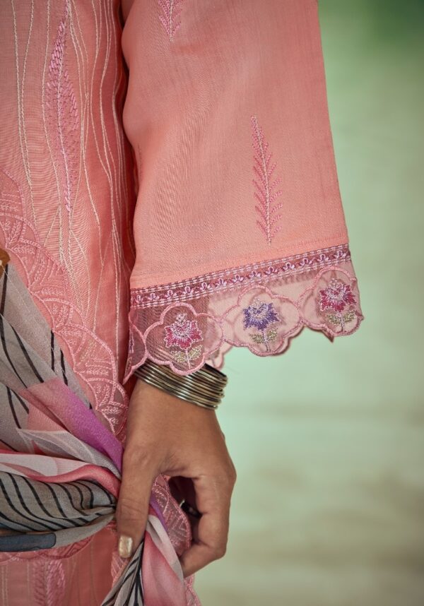 Kimora Tareef 9276 - Pure Muslin Resham Embroidered Suit