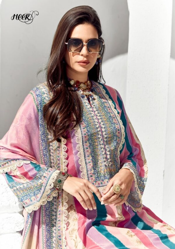 Kimora Layla 9286 - Pure Cotton Lawn With Digital Print And Scalloped Embroidery Suit