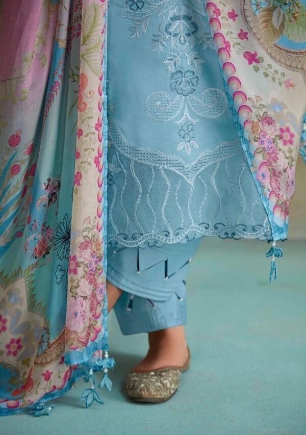 Kimora Masoomiyat 9296 - Pure Muslin Resham Embroidered Suit