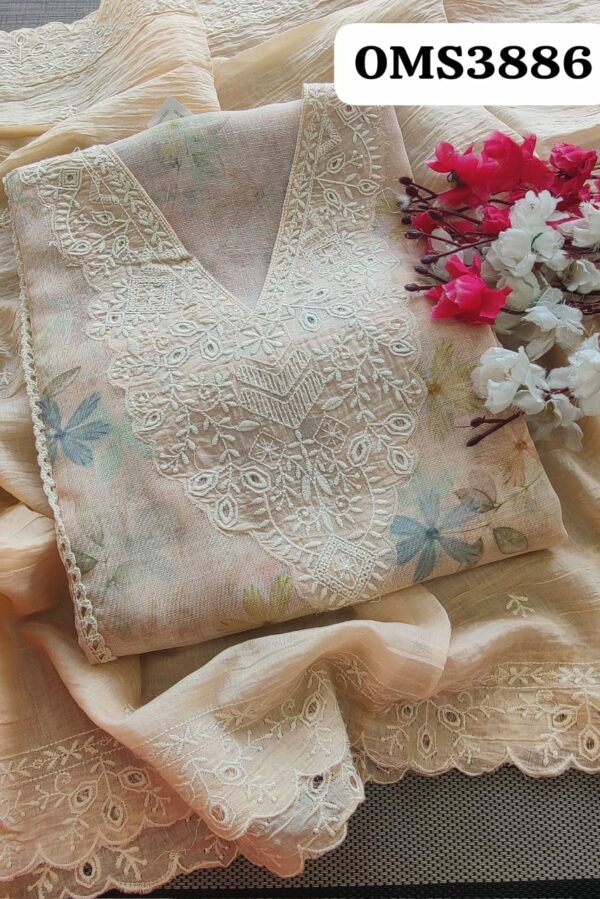 Beautiful Linen Embroidery Suit