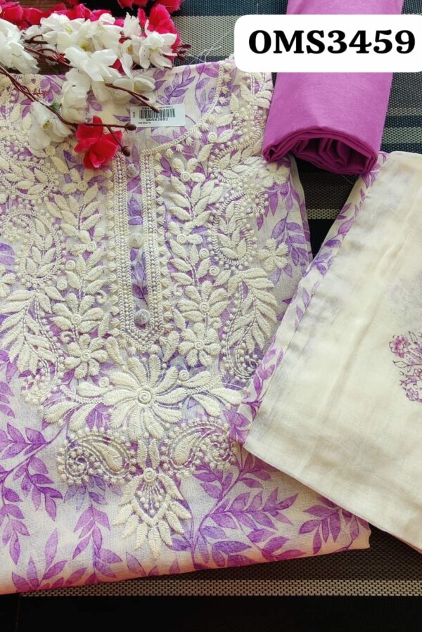 Beautiful Linen Kashmiri Embroidery Suit