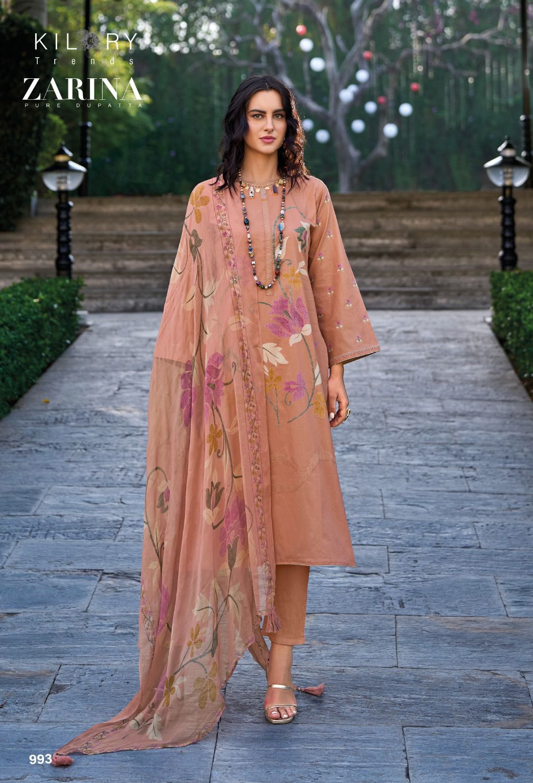 Kilory Zarina 998 - Premium Lawn Cotton With Embroidery Suit