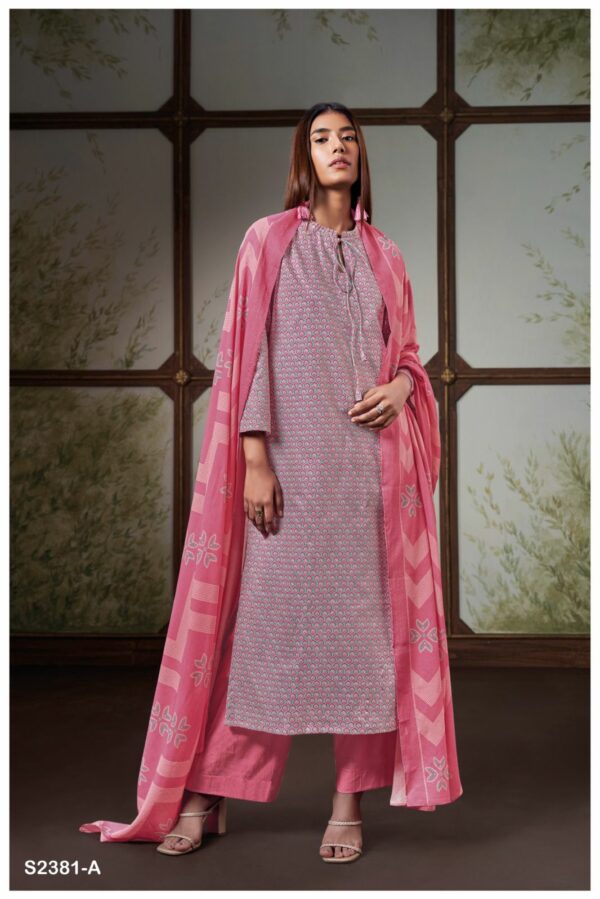 Ganga Harriet 2381D - Premium Cotton Printed Suit