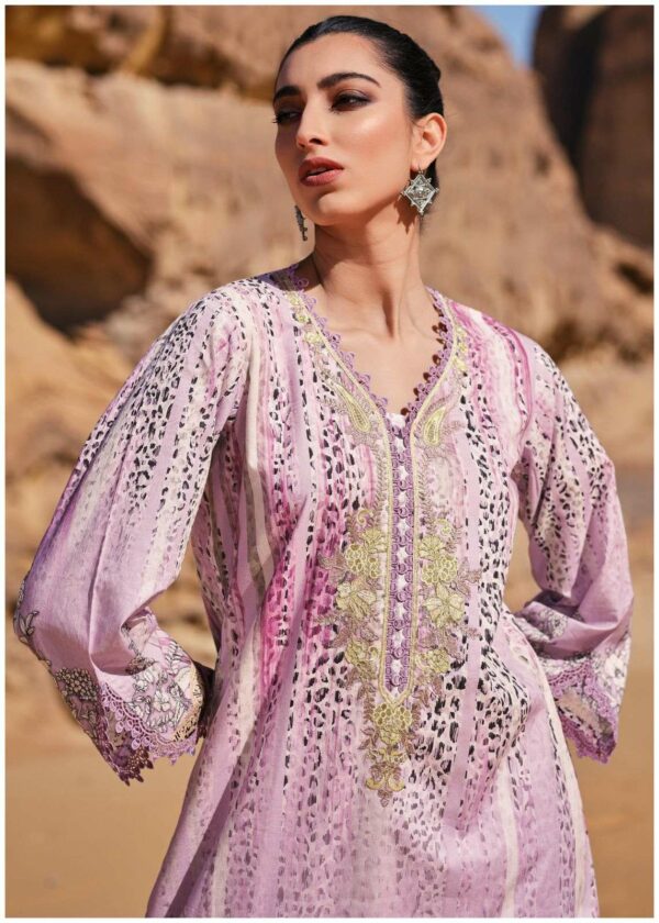 Varsha Bloom BM05 - Finest Cotton Lawn Digitally Printed With Embroidery And Lace Suit