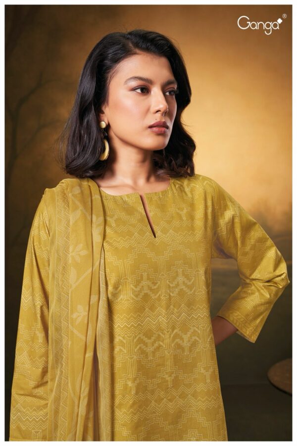 Ganga Ekayan 2537D - Premium Cotton Printed With Embroidery Suit