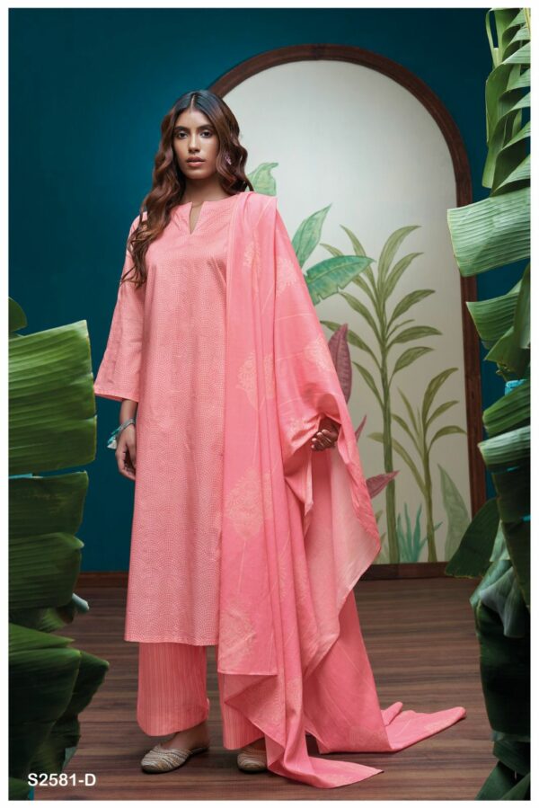 Ganga Jasrah 2581D - Premium Cotton Printed Suit