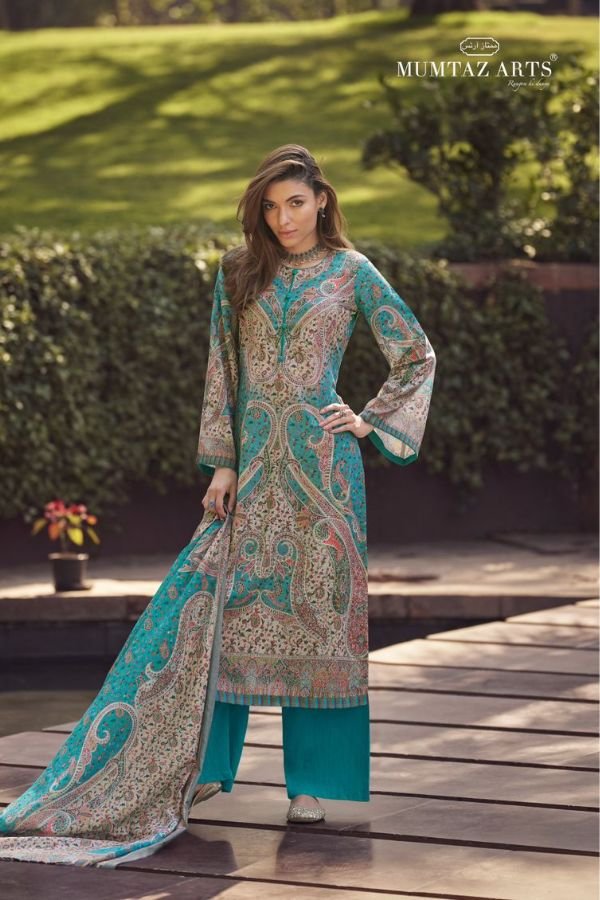Kesar Kaabil 31001 - Pure Cambric Lawn Digitally Printed With Elegant Embroidery Suit