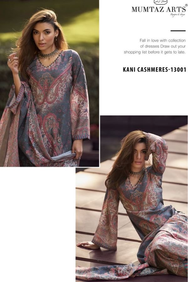 Mumtaz Cashmere 13001 - Pure Lawn Cotton Digitally Printed Suit