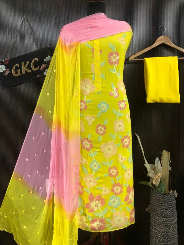 Beautiful Georgette With Embroidery Suit