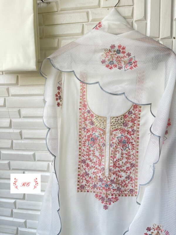 Kota Cotton With Resham, Sequence & Pearl Embroidery