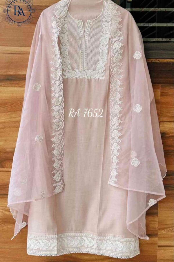 Pure Muslin With Beautiful Embroidery Suit