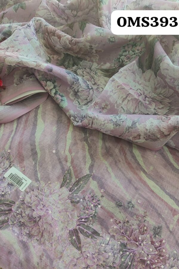 Beautiful Soft Linen Silk With Embroidery Suit