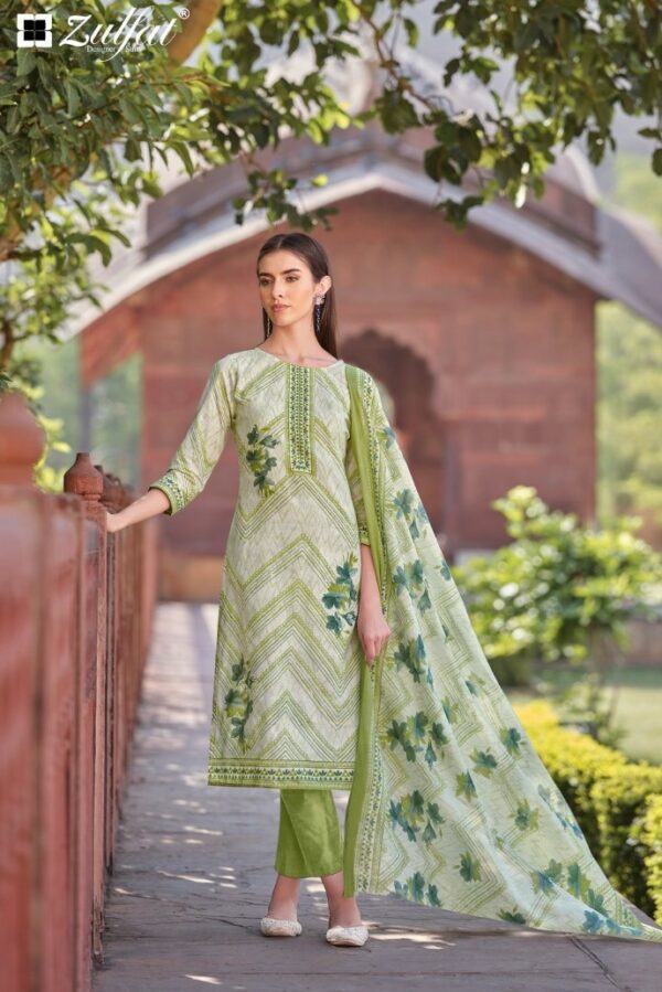 Zulfat Farahana 008 - Pure Cotton Exclusive Designer Printed Suit