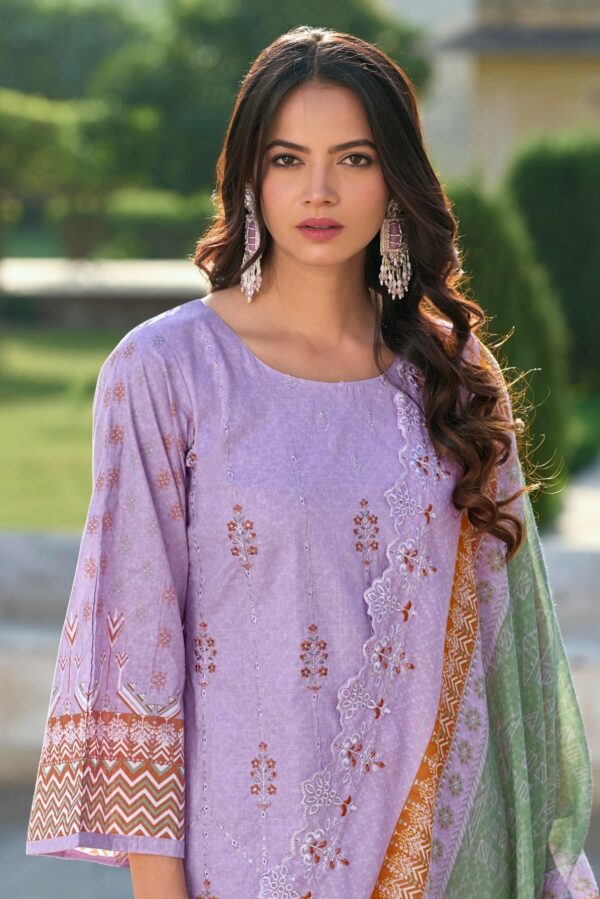 Deepsy Bin Saeed 10006 - Pure Cotton With Heavy Self Embroidery Suit