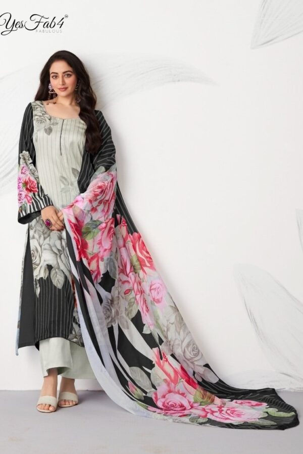 YesFab Carnation - Pure Cotton Silk Suit