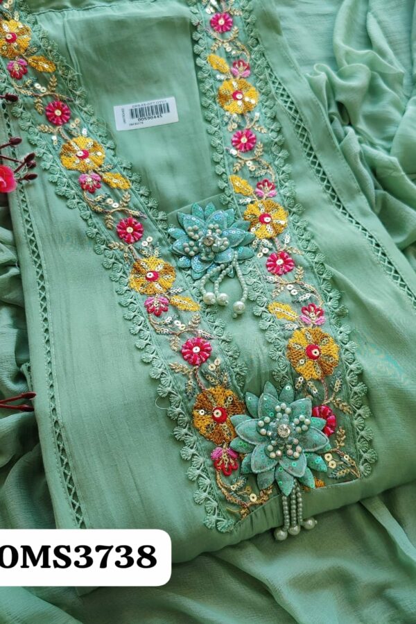 Beautiful Pure Cotton Silk Embroidery Suit