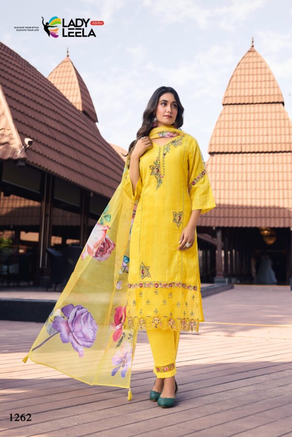 Lady Leela Summer Trends 1266 - Pure Cotton Handwork Embroidered Stitched Suit