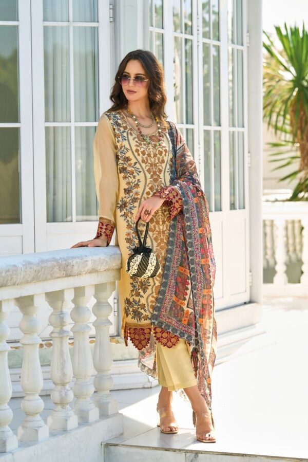 Zaveri Safinaz 1286 - Soft Organza With Fancy Embroidery Work Stitched Suit