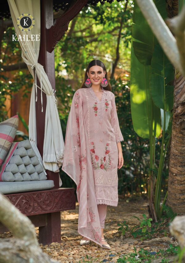 Kailee Shysha 42643 - Pure Viscose Organza With Designer Fancy Thread & Hand Work Stitched Suit