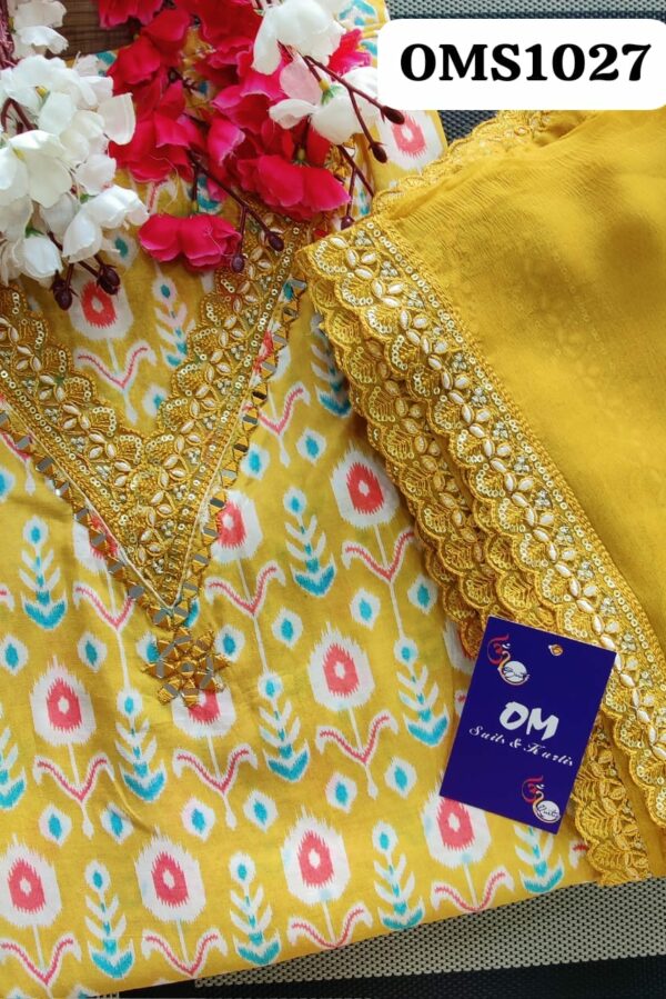 Beautiful Pure Cotton Silk Embroidery Suit