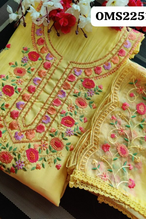 Beautiful Muslin Embroidery Suit