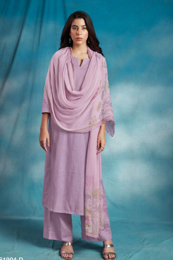 Ganga Ora 1904D - Superior Cotton Linen Suit