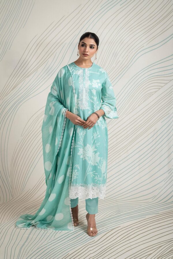 Naariti Mosaic - Pure Cotton Lawn Digital Print With Embroidery Suit