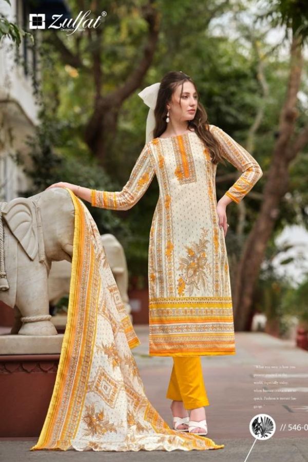 Zulfat Maryam 008 - Pure Cotton Exclusive Designer Printed Suit
