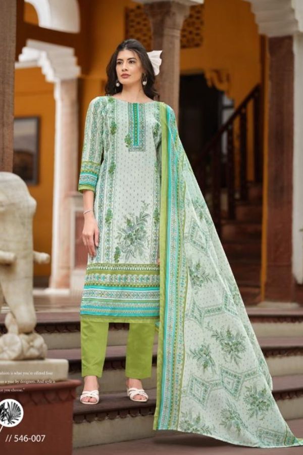 Zulfat Maryam 008 - Pure Cotton Exclusive Designer Printed Suit