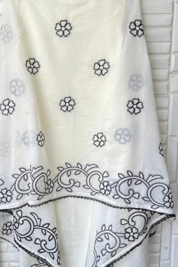 Fine Cotton With Stunning Cutwork & Resham Embroidery Suit