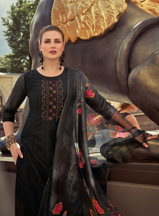 Lily & Lali Chikankari 20806 - Schiffli And Handwork On Organza Stitched Suit