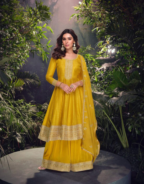 Pure Viscose Jacquard Silk Embroidered Stitched Dress