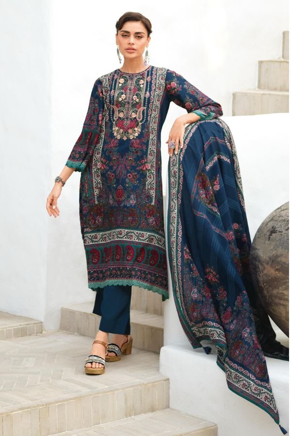 Varsha Tanya 04 - Premium Cotton Lawn Printed With Embroidery Suit