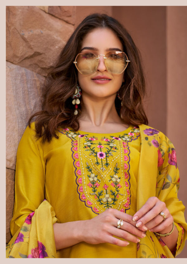 Lily & Lali Srivalli 24606 - Viscose Silk With Handwork And Embroidery Stitched Suit