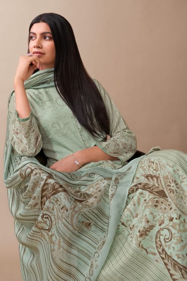 Omtex Tarang 7841D - Linen Digital Print With Handwork Suit